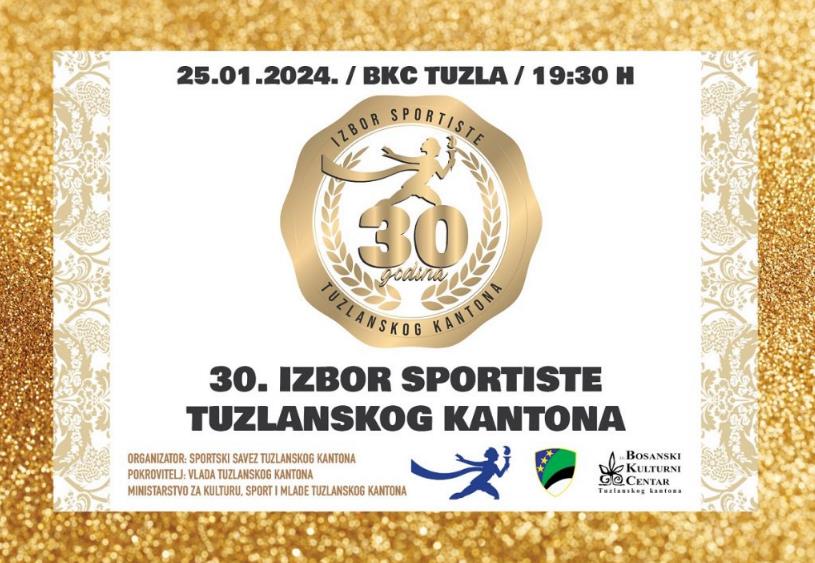 Večeras jubilarni 30. Izbor Sportiste Tuzlanskog kantona