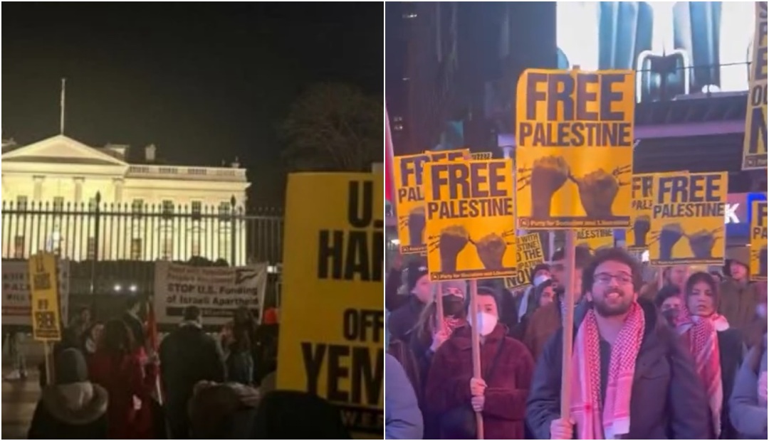 Protesti u SAD-u protiv sinoćnjih američkih i britanskih napada: "Ruke dalje od Jemena i Gaze"
