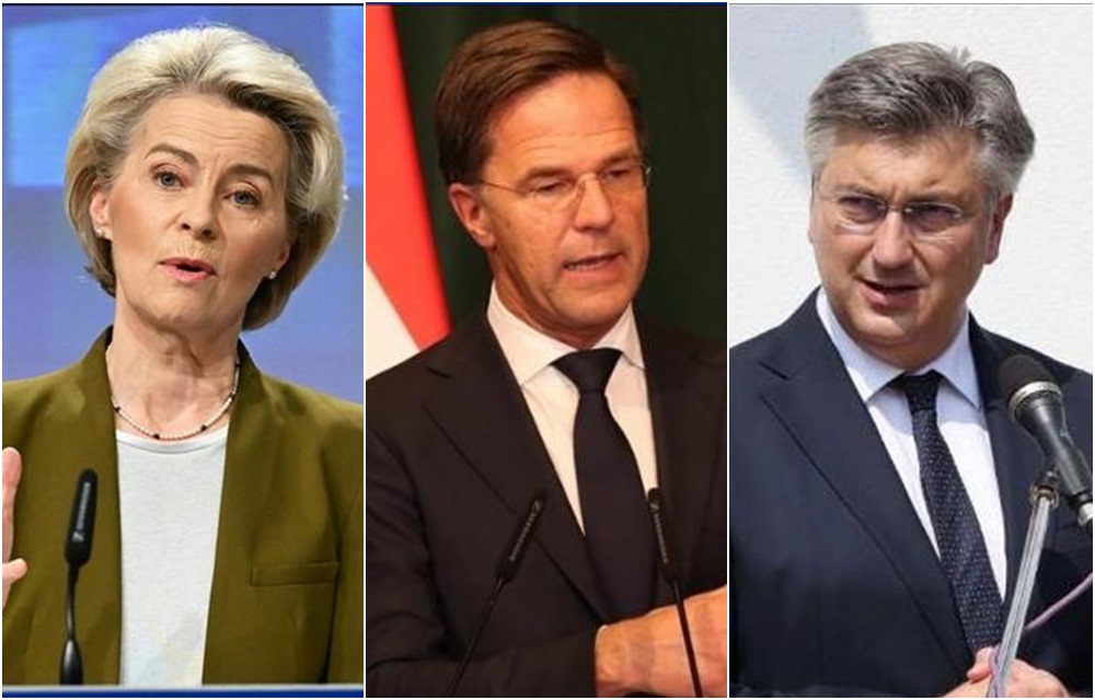 Von der Leyen, Rutte i Plenković sutra stižu u BiH