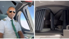 Pilot pokazao gdje spava u avionu: "Nije li ti to preusko?"