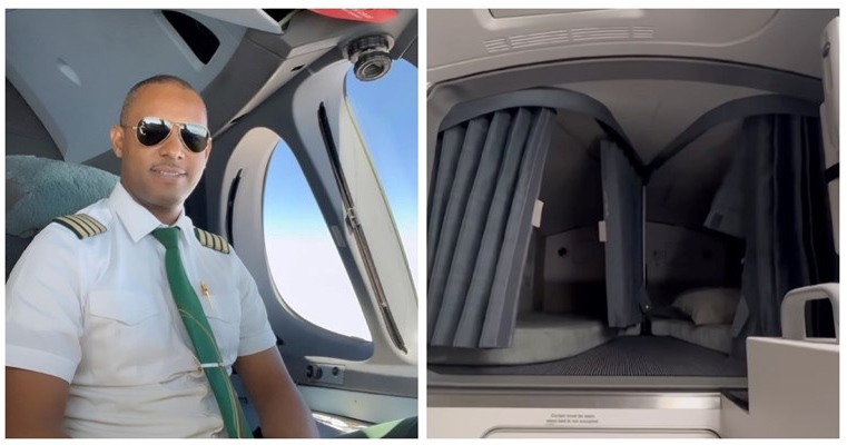 Pilot pokazao gdje spava u avionu: "Nije li ti to preusko?"
