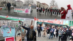 Na Trgu slobode održan performans u znak podrške narodu Palestine i Gaze