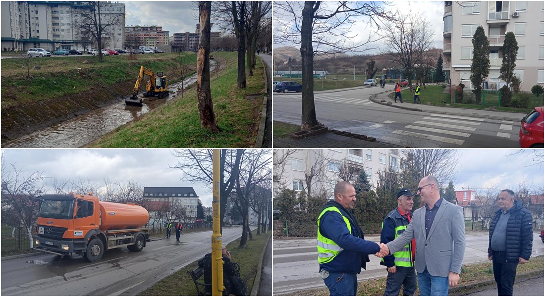 Tuzla: U toku radovi na čišćenju korita Jale i održavanju higijene u MZ Slavinovići