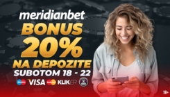 Subotom uzimaš više: Meridian poklanja 20% bonusa na sve uplate