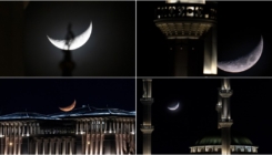 Magičan prizor polumjeseca na nebu iznad Ankare