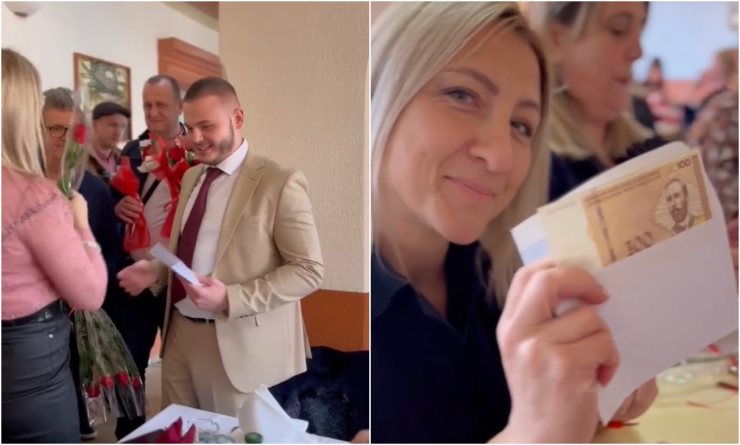 Direktor KPZ Zenica Rusmir Isak povodom Dana žena svim uposlenicama poklonio ružu i po 100 KM