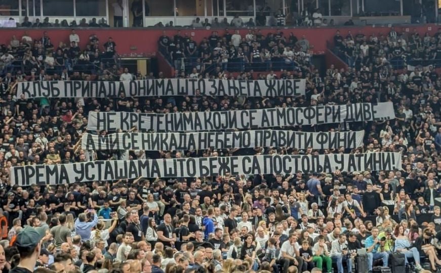 Partizan se oglasio nakon što su Grobari Kukoča i Rađu nazvali "ustašama"