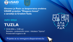 Poziv na info sesiju „Dijaspora invest“ koju organizuje USAID u saradnji sa Gradom Tuzla