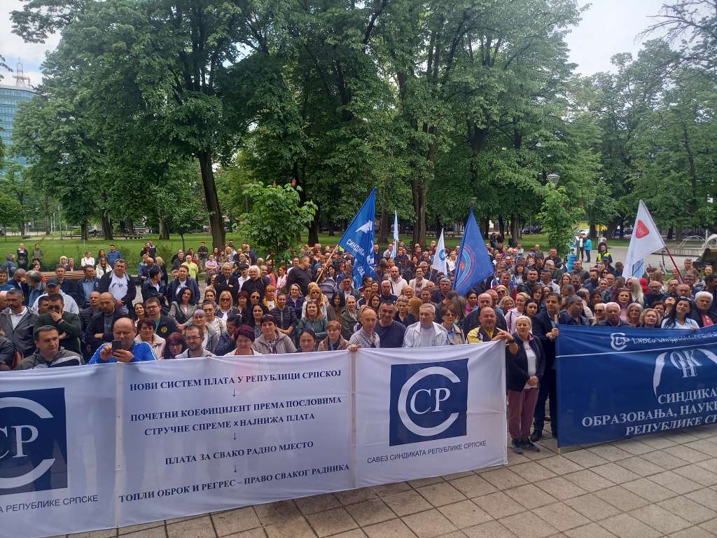 Sindikalci u Banjoj Luci obilježili 1. maj protestnim okupljanjem: "Radnik konačno mora biti na prvom mjestu"