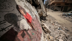 Palestinska omladina grafitima na ruševinama šalje svijetu poruku "zaustavite rat"