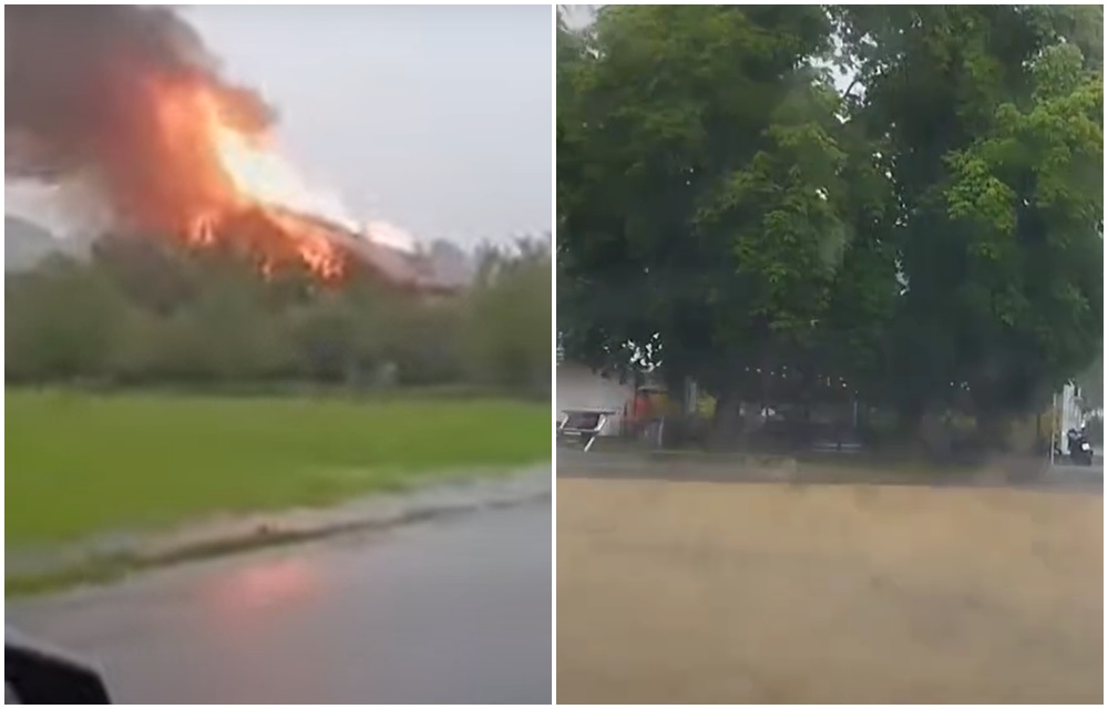 Jako nevrijeme zahvatilo Hrvatsku: Tuča, auti zapeli u vodi, grom izazvao požar...