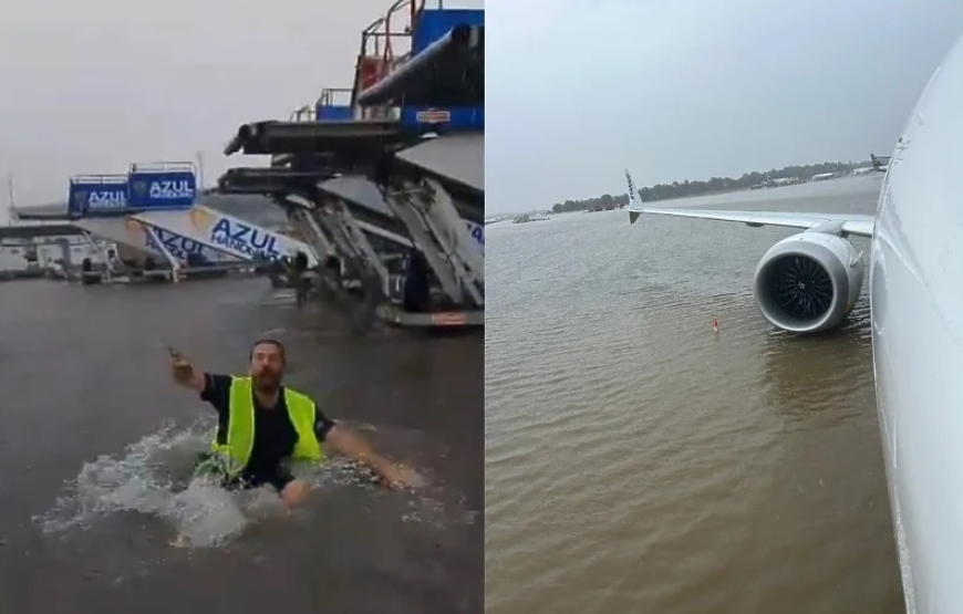 Putnici ostali zarobljeni: Zbog nevremena aerodrom u Mallorci pod vodom