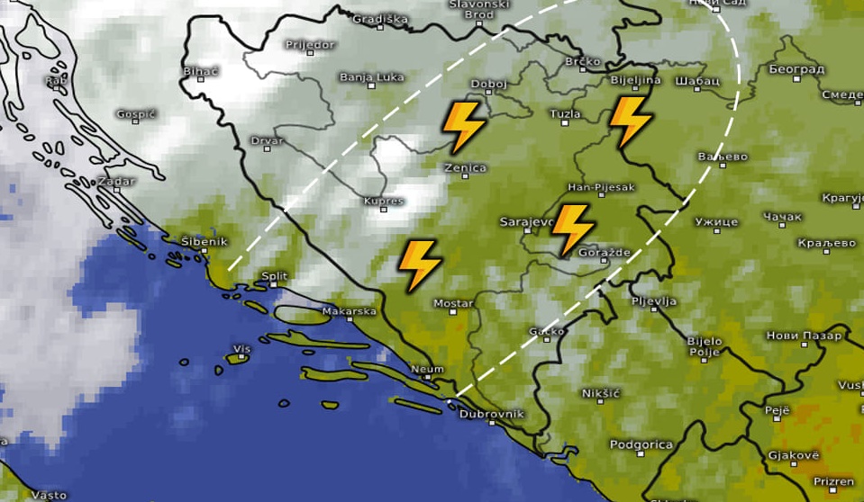 Meteorolozi najavili novo nevrijeme uz veću količinu padavina, led i pojačan vjetar