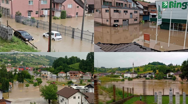 Nestabilno vrijeme ostavlja posljedice: Poplavljeni objekti, oštećena vozila, uništeni usjevi