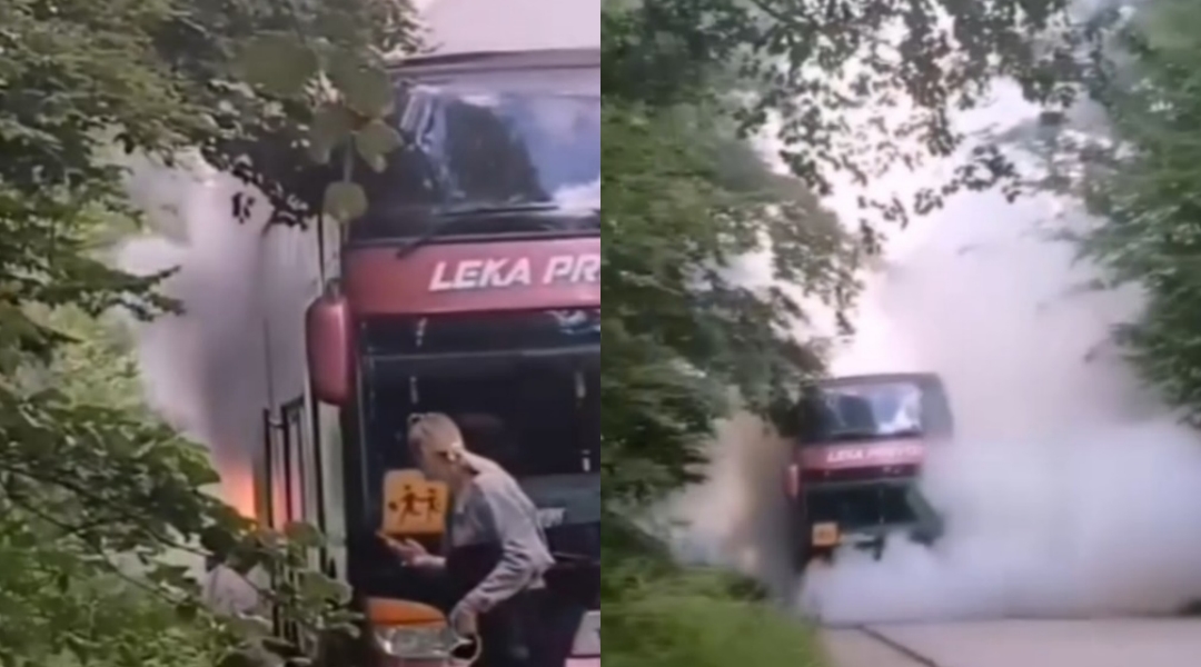 Drama u Srbiji: Zapalio se autobus sa učenicima na ekskurziji