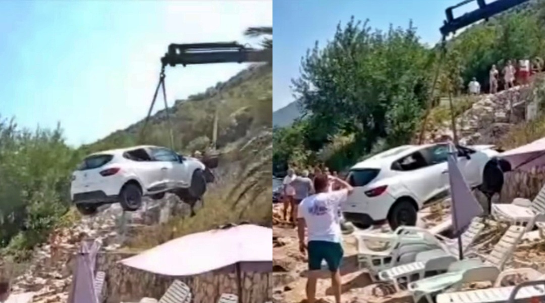 Automobil se survao na plažu punu kupača u Crnoj Gori