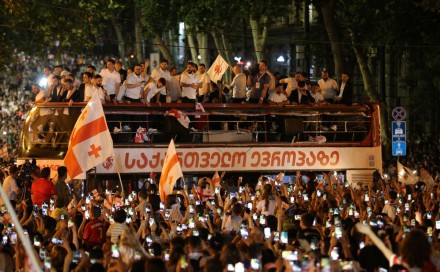 Spektakularan doček u Tbilisiju nakon odličnog debija Gruzije na Euru