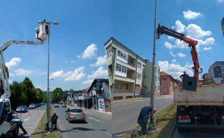 Grad Tuzla nastavlja modernizaciju javne rasvjete, u toku zamjena metalnih stubova