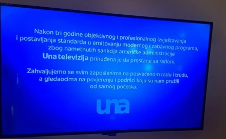 Televizija Una zvanično se ugasila: Obavijest o prekidu programa dočekala gledaoce