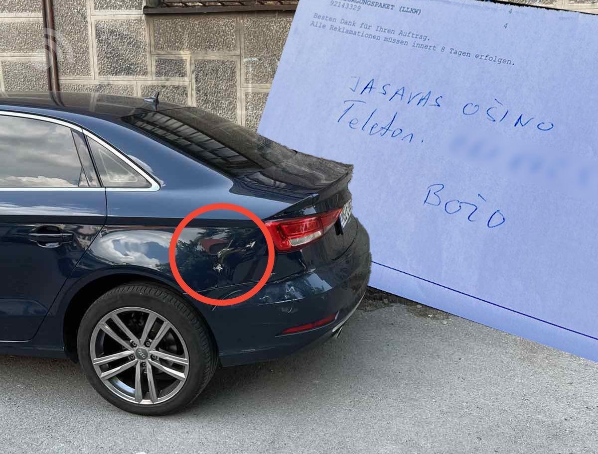 Vozač u Tuzli udario drugo auto pa ostavio poruku: ''Ja sam vas ošin'o...''