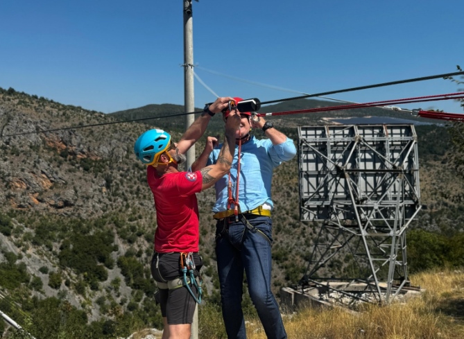 Nova avantura: Dragan Čović isprobao najduži zipline u BiH