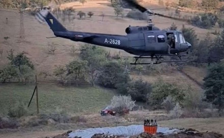 Helikopteri Oružanih snaga BiH lokalizovali požar na Ponijerima