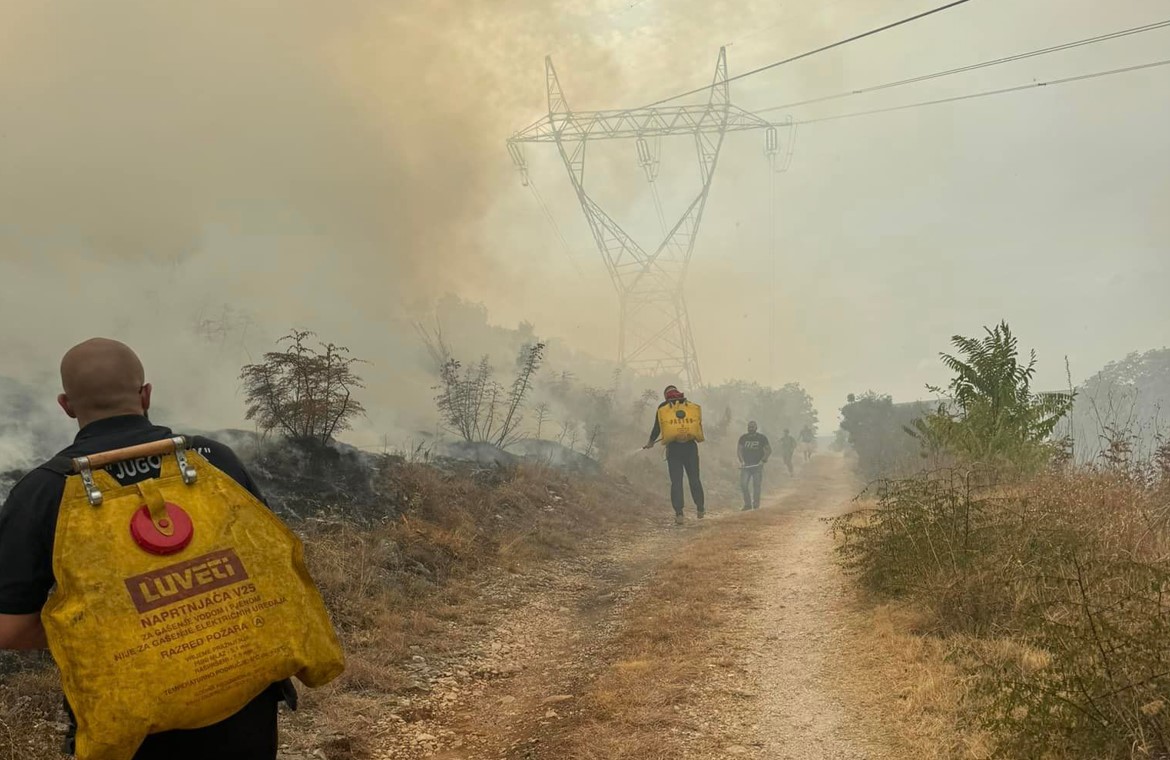 Veliki požar kod Mostara: Vatra blizu kuća