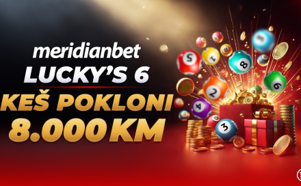 Meridian: Zgrabi sreću na Lucky's 6 i igraj za dio od 8.000 KM