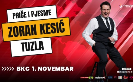 ''Priče i pjesme'' u BKC-u TK: Nasmijte se 1. novembra uz Zorana Kesića u Tuzli