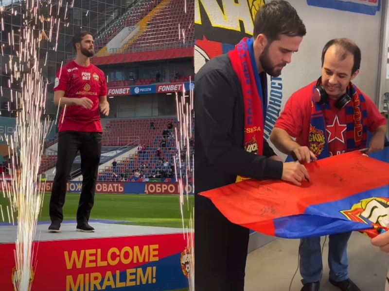 Pjanić stigao na utakmicu CSKA, dočekao ga veliki broj navijača