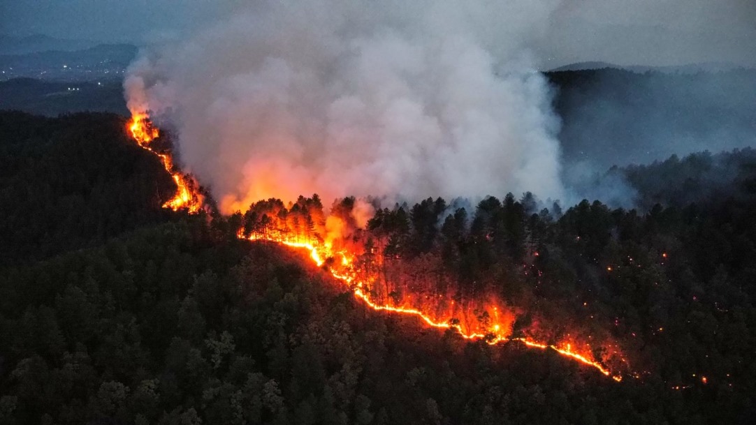 Gori šuma na miniranom području u Maglaju: Helikopteri OS BiH stižu ujutro