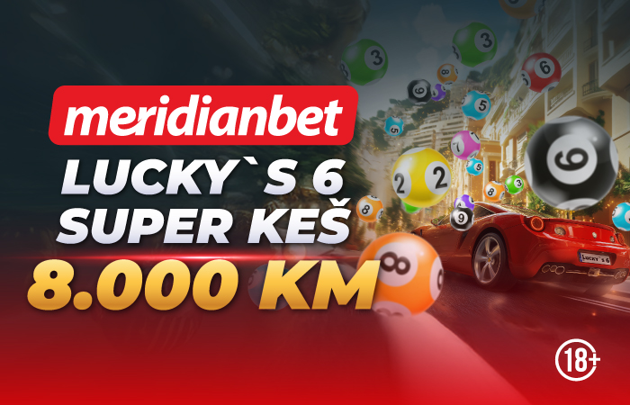 Super keš u Merdianu: Lucky’s 6 tiketi vode te do 8.000 KM