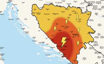 Pored kiše i grmljavine dijelove BiH očekuje još jedna nepogoda