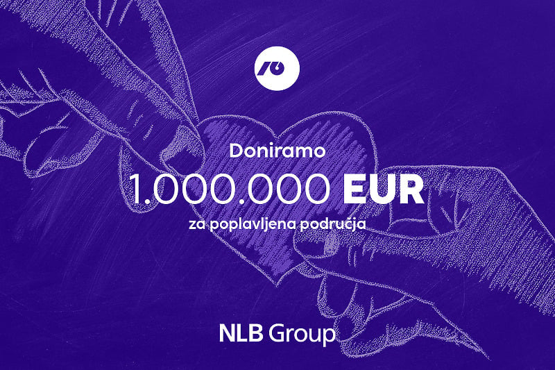 NLB Grupa donira milion eura za pomoć zajednicama pogođenim poplavama u BiH