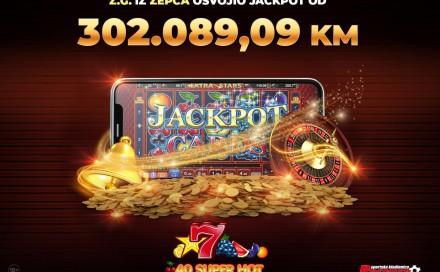 Izvučen četvrti Jackpot iznad 300.000 KM u Premier kladionici!