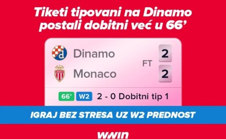 Tiketi tipovani na Dinamo postali dobitni